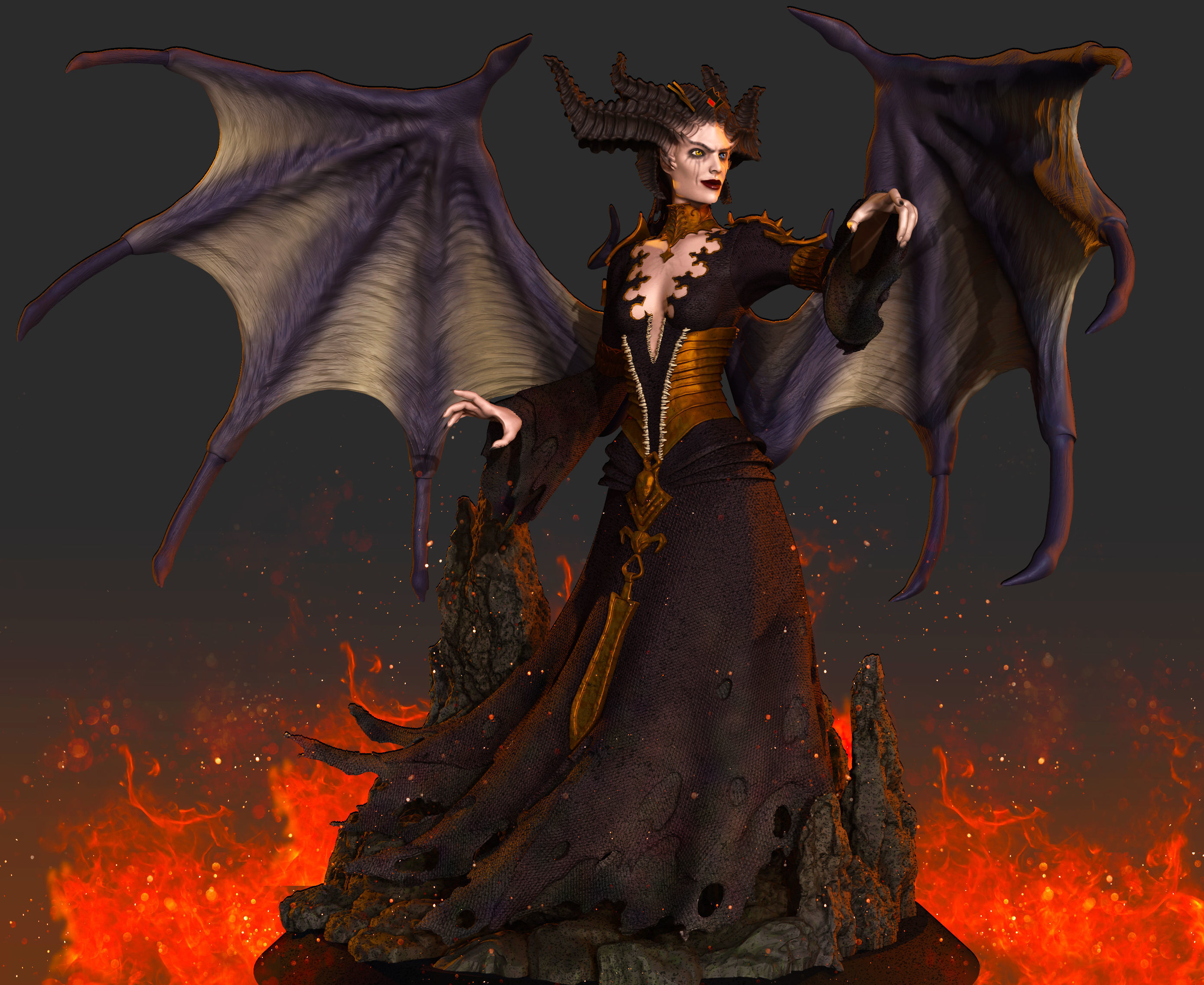 Lilith Diablo IV 3D print model_1