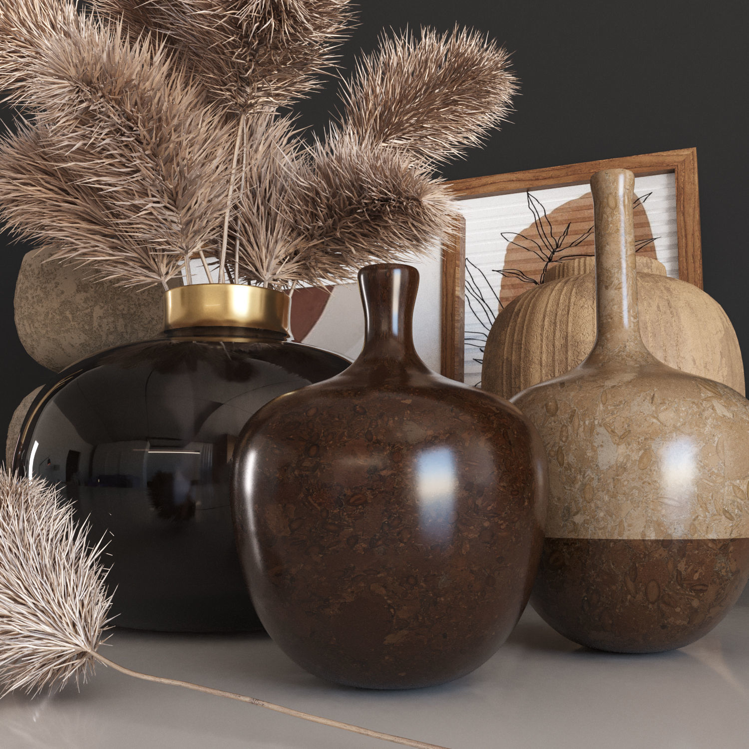 decorative set15 3D model_3