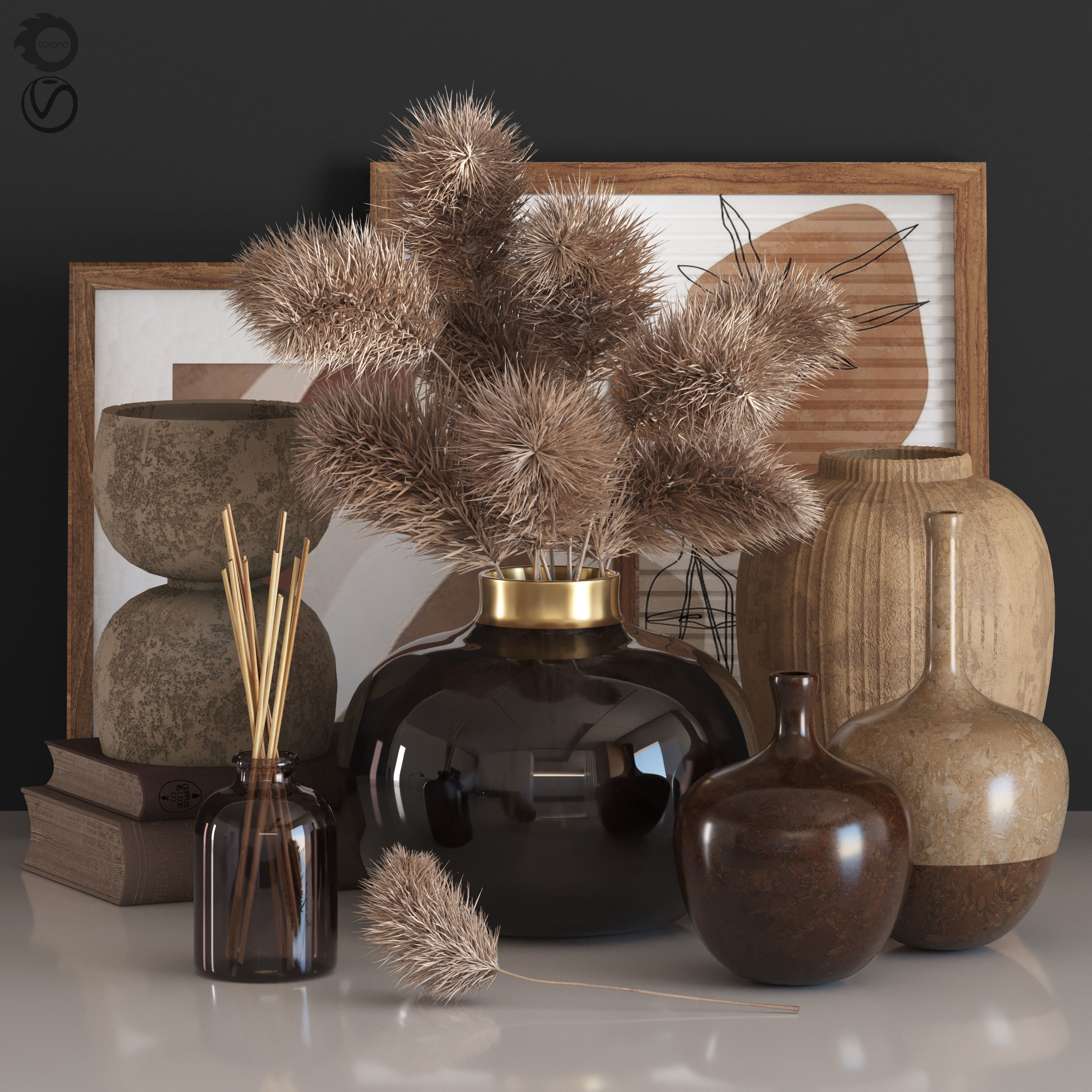 decorative set15 3D model_1