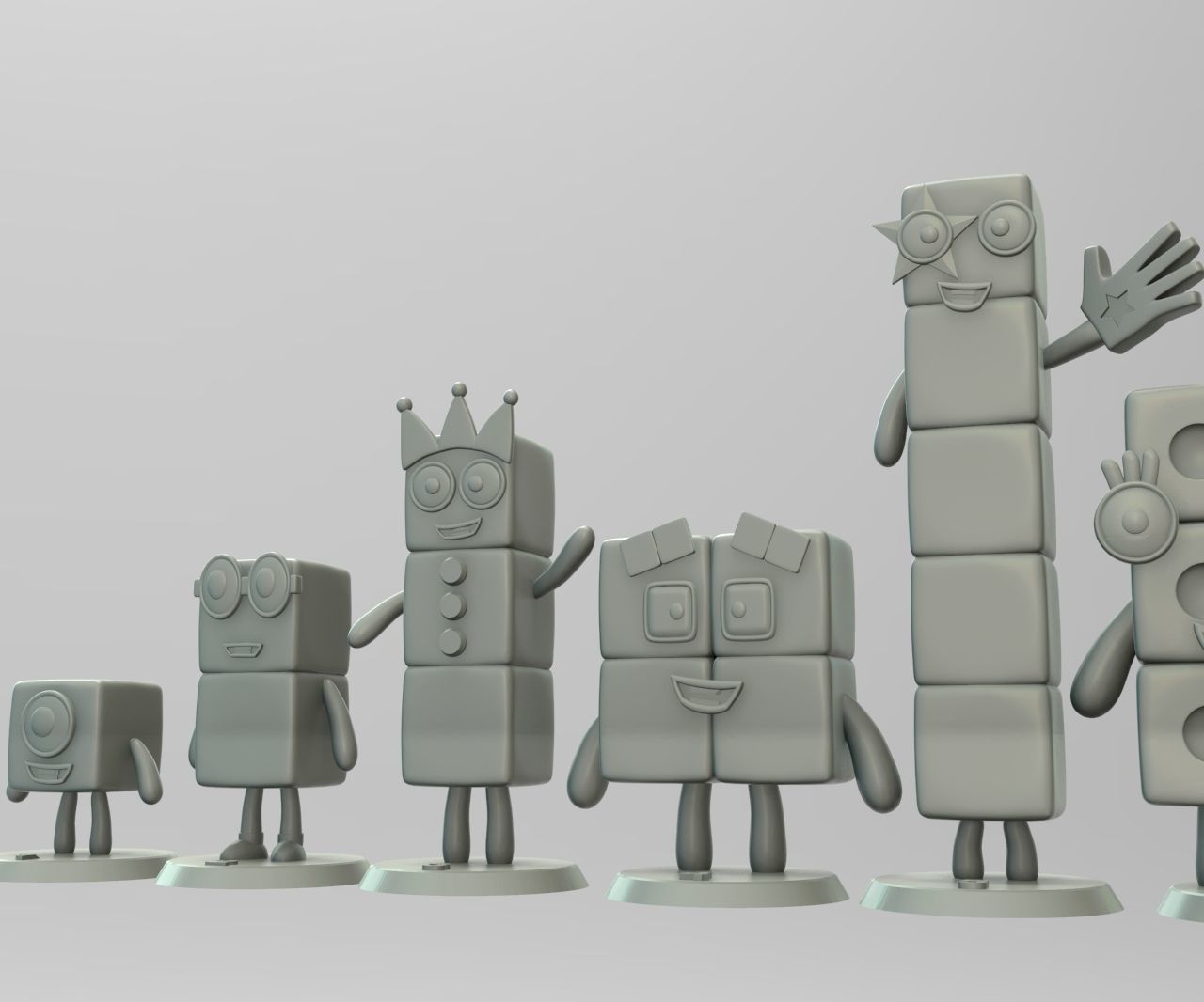 Numberblocks cube 3D model 3D printable | CGTrader