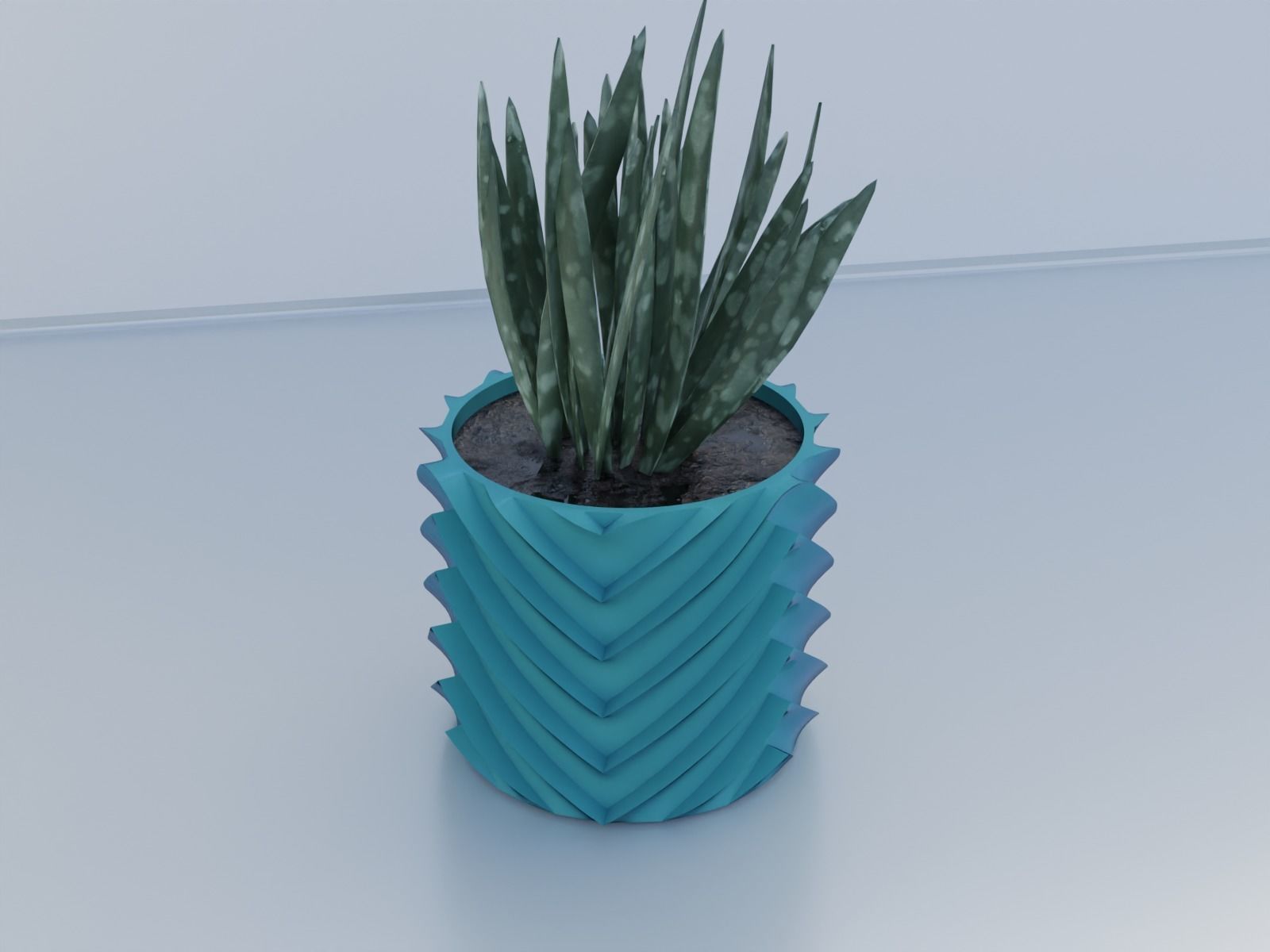 pot planter 12 3D print model_2