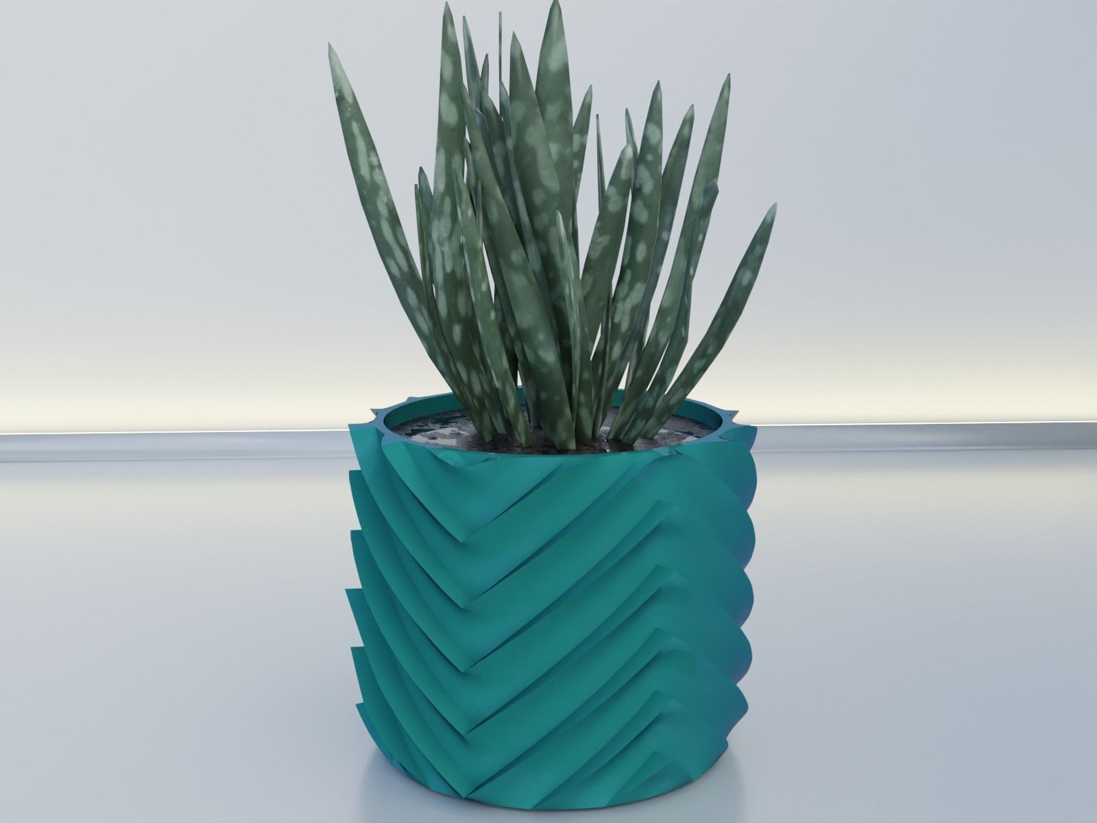 pot planter 12 3D print model_8