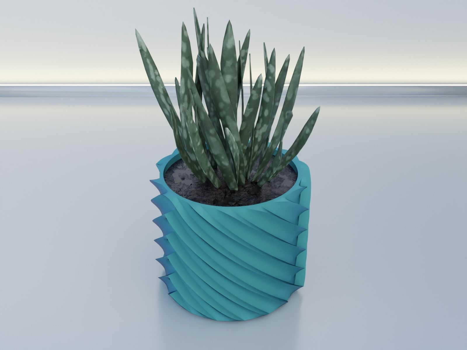pot planter 12 3D print model_7