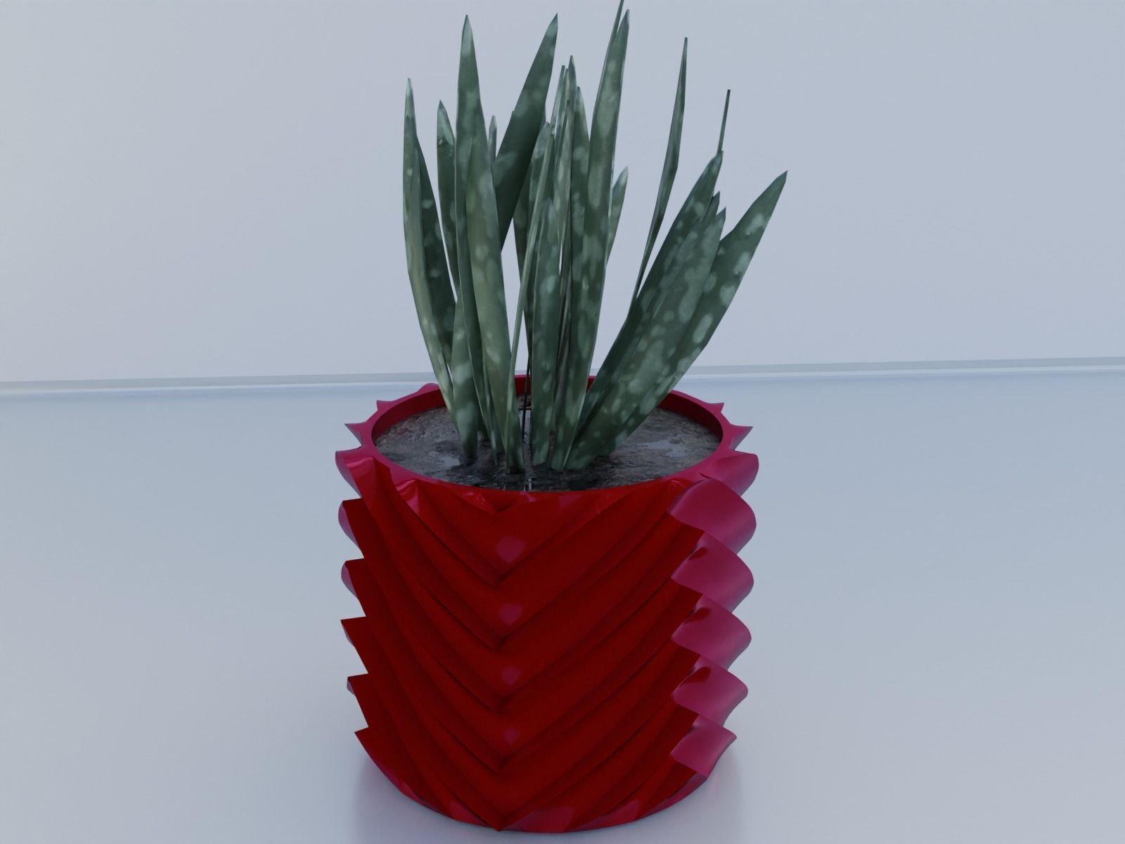 pot planter 12 3D print model_10