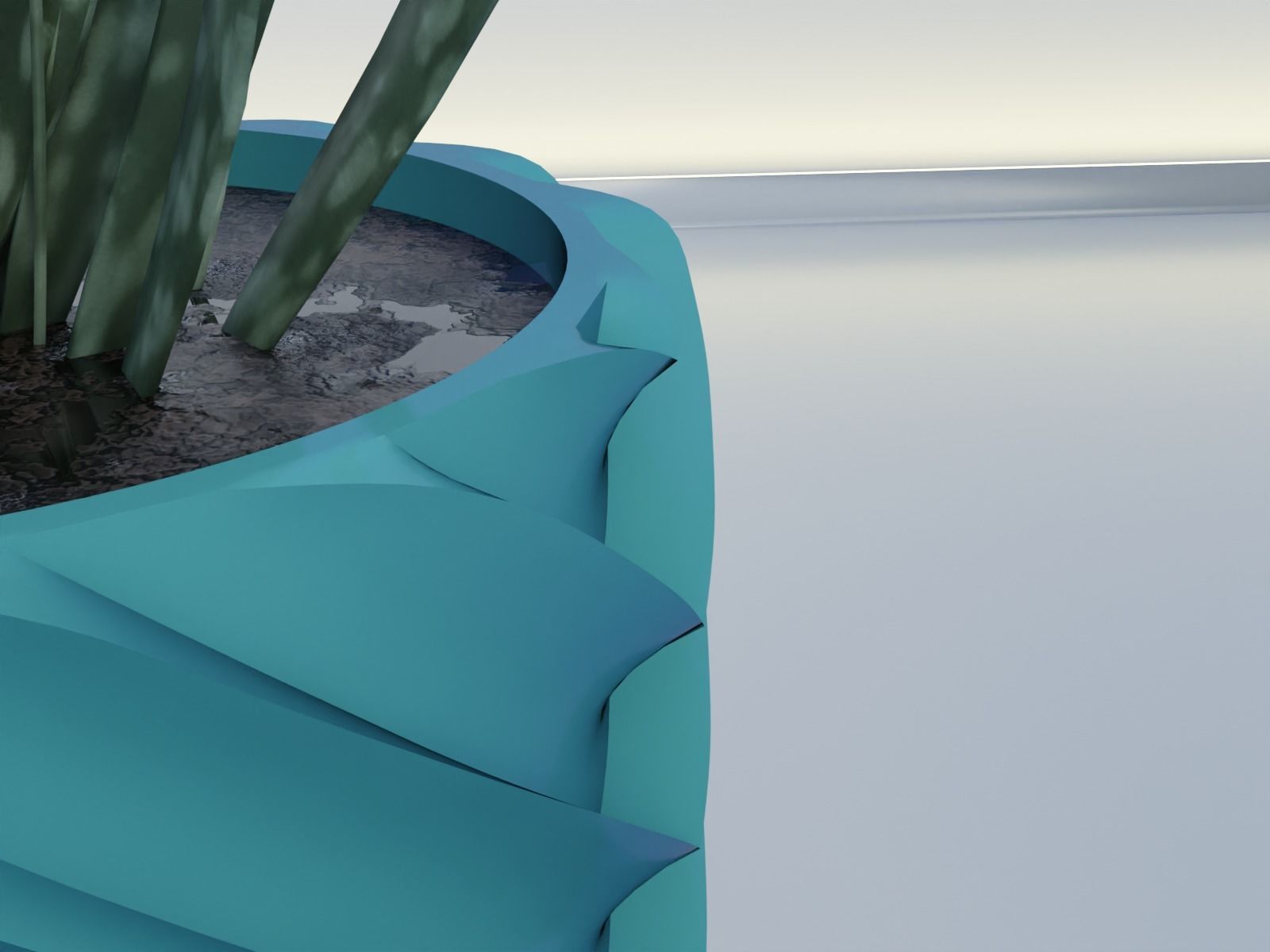 pot planter 12 3D print model_3