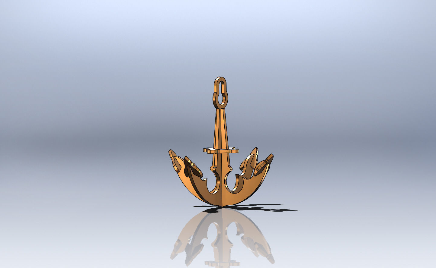 Anchor 3D Laser cut 3D model_3