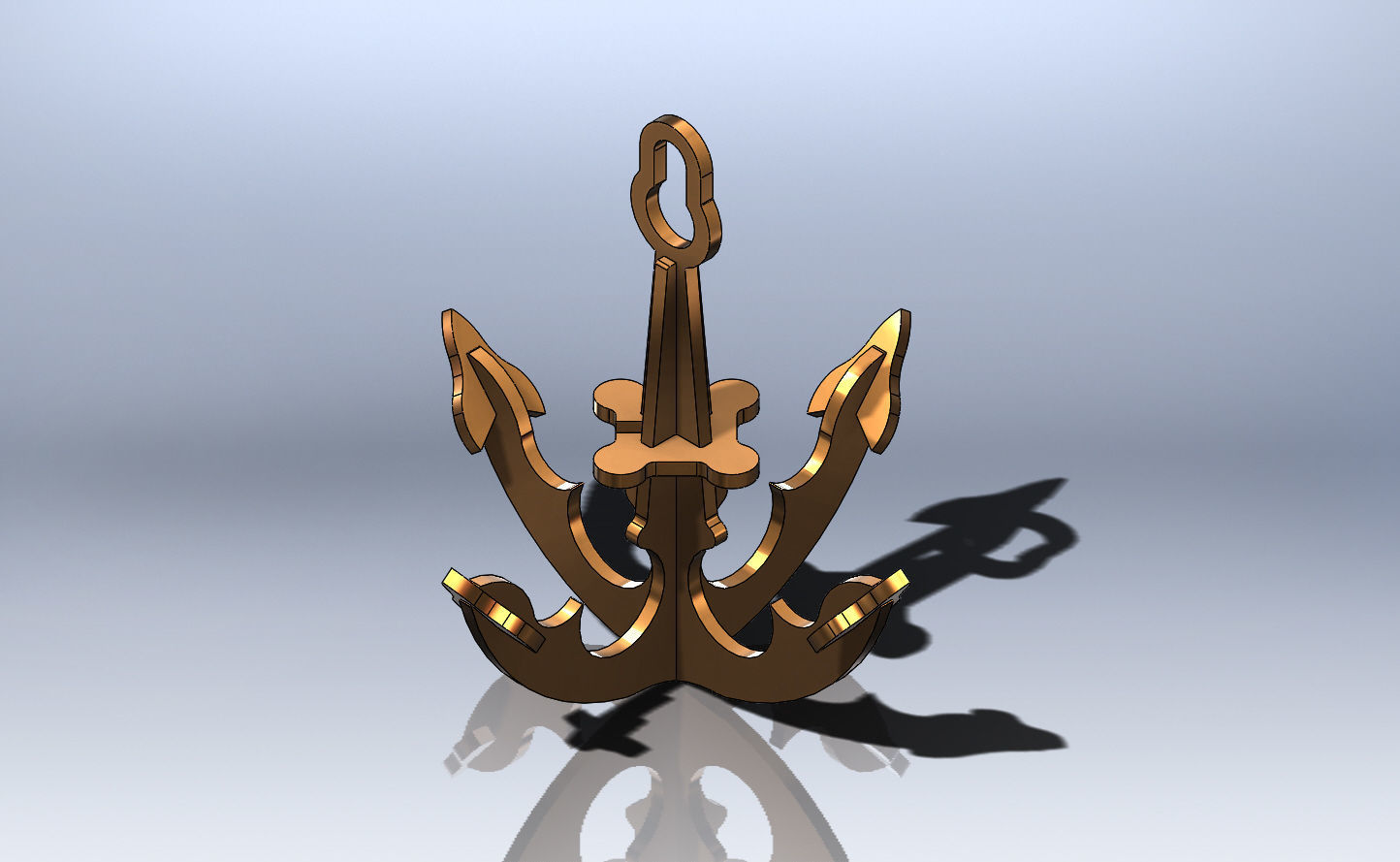 Anchor 3D Laser cut 3D model_2