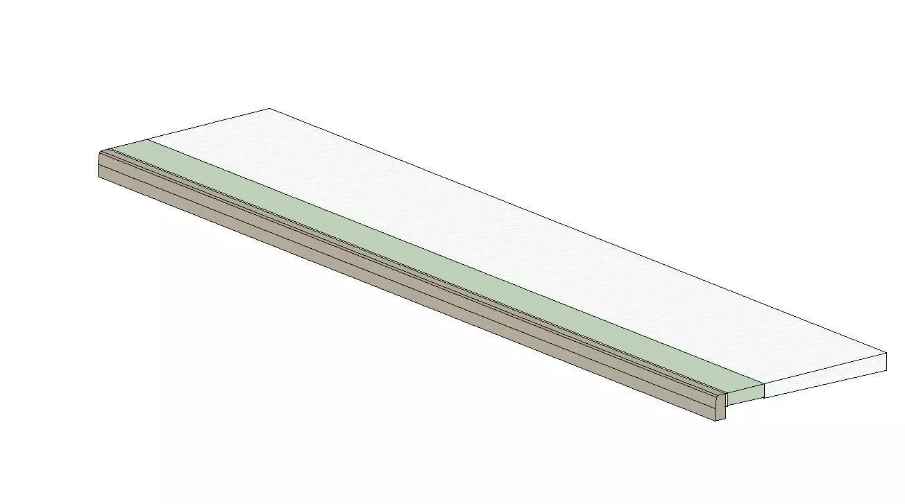 Calcada adaptavel - Sidewalk adaptable - Parametric  3D model_0