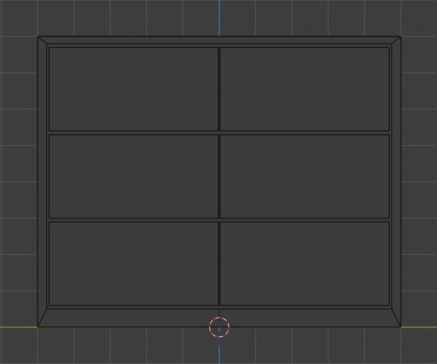 Modern White Wooden Drawer Low-poly 3D model_4