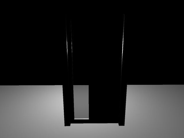 Office Door Low-poly 3D model_4