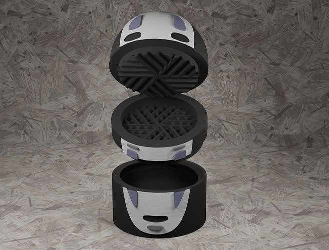 Spirited Away Kaonashi No Face Herb Grinder 3D print model