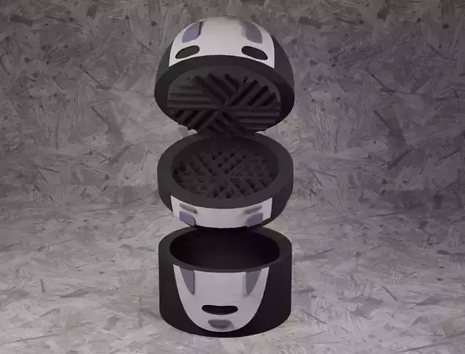 Spirited Away Kaonashi No Face Herb Grinder 3D print model