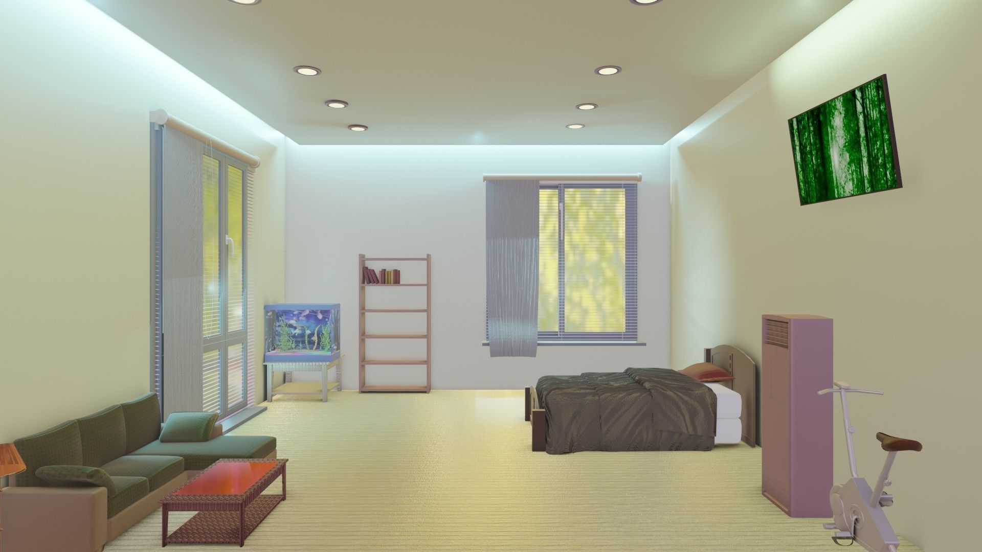 Realastic Room Interior 3d Model 3D model_1