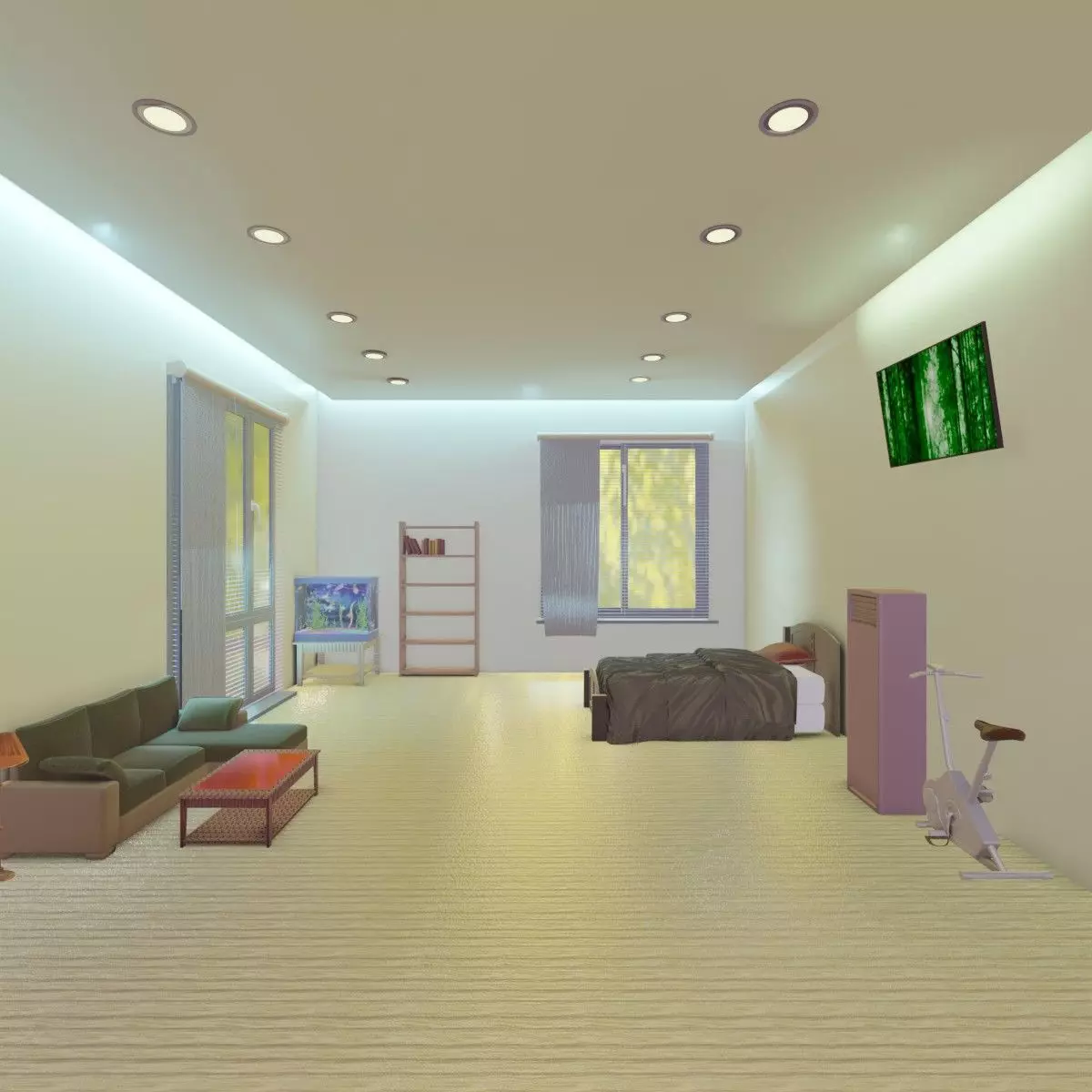 Realastic Room Interior 3d Model 3D model_0