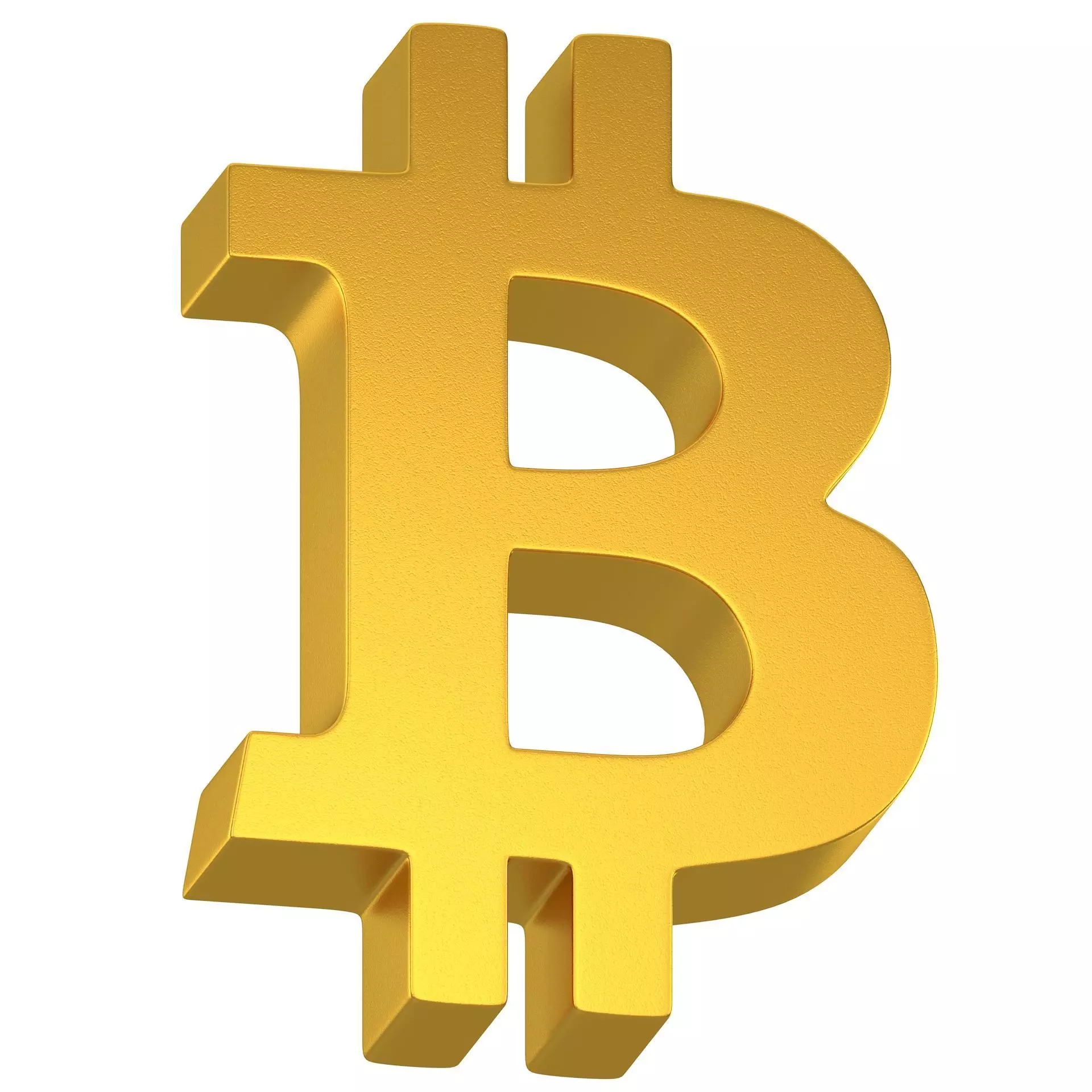 Bitcoin Symbol 01 3D model_0