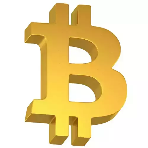 Bitcoin Symbol 01 3D model Bitcoin Symbol 01 3D model