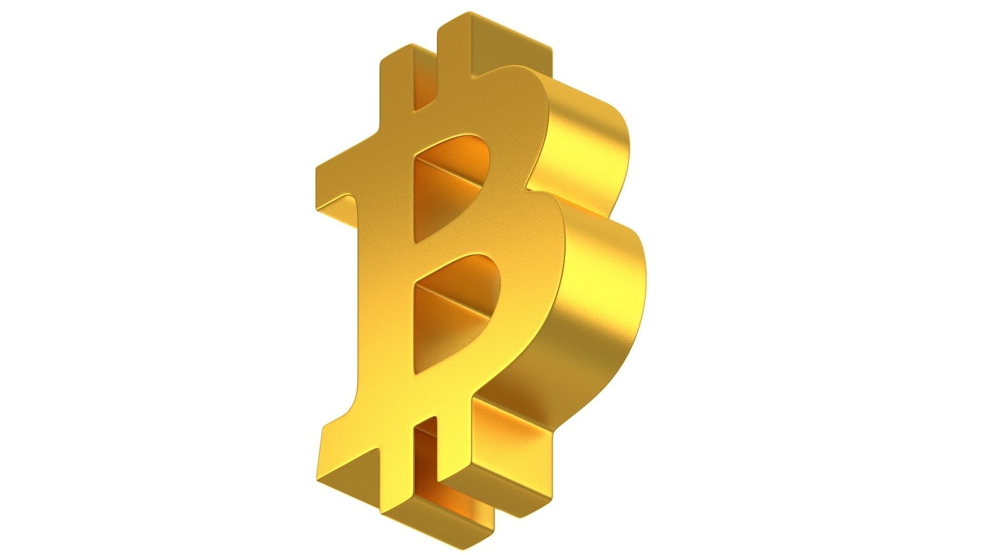 Bitcoin Symbol 01 3D model_3
