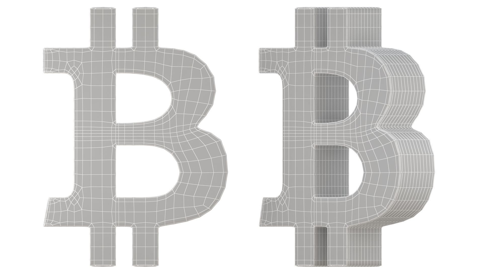 Bitcoin Symbol 01 3D model_8