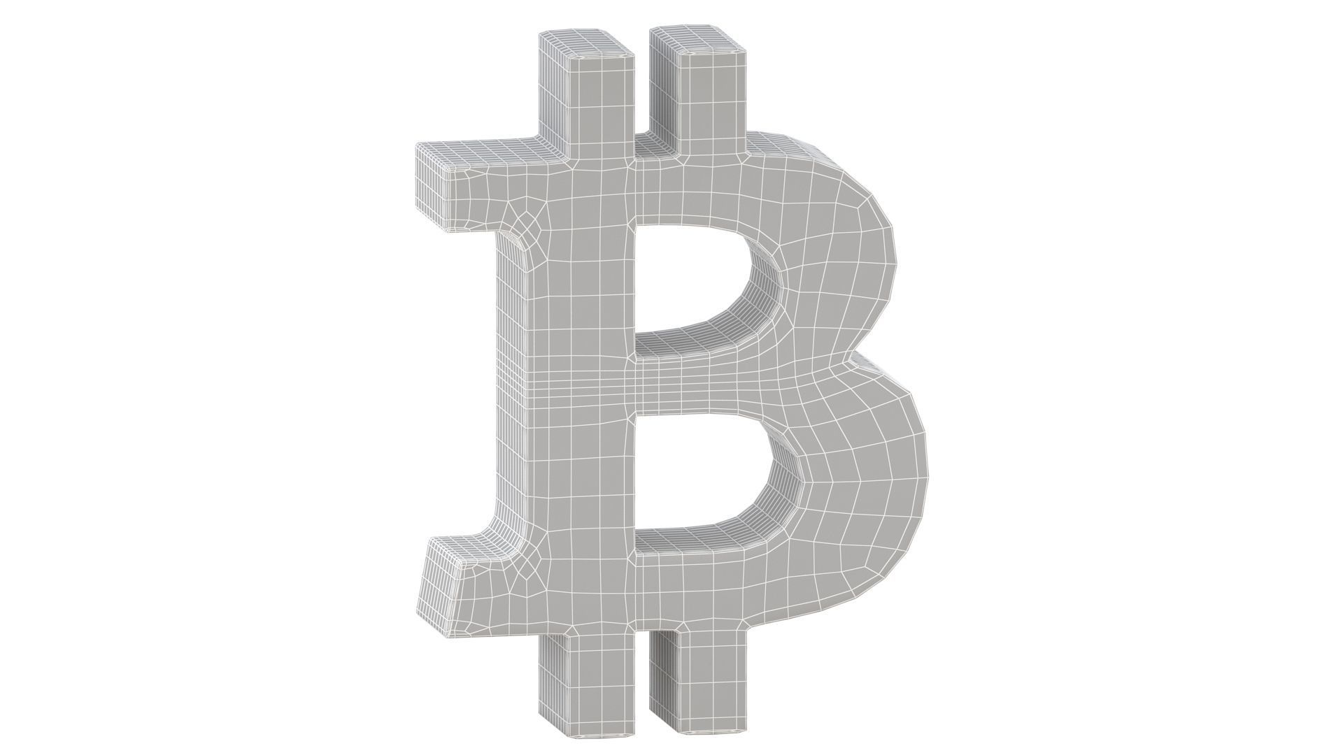 Bitcoin Symbol 01 3D model_6