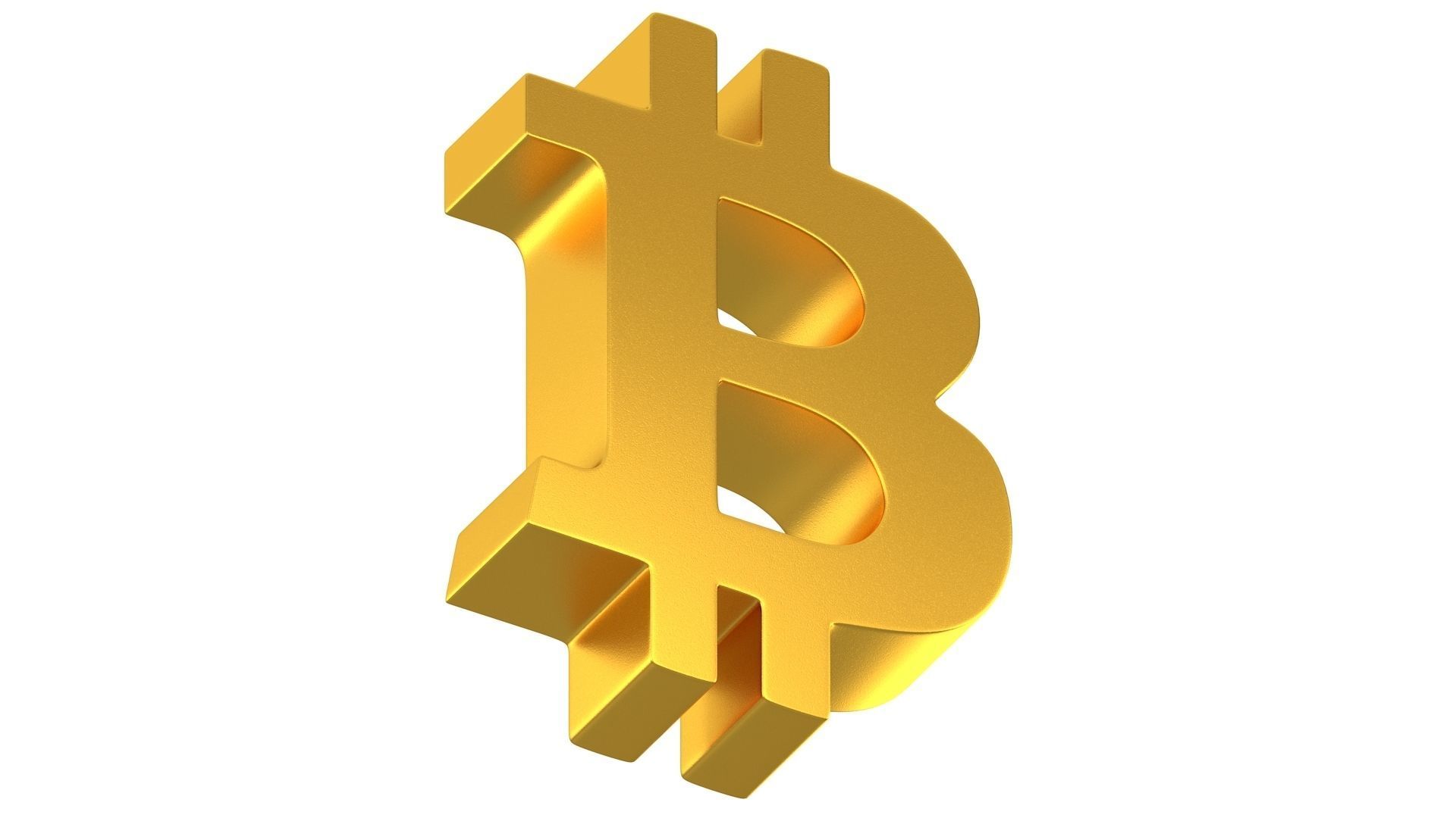 Bitcoin Symbol 01 3D model_4