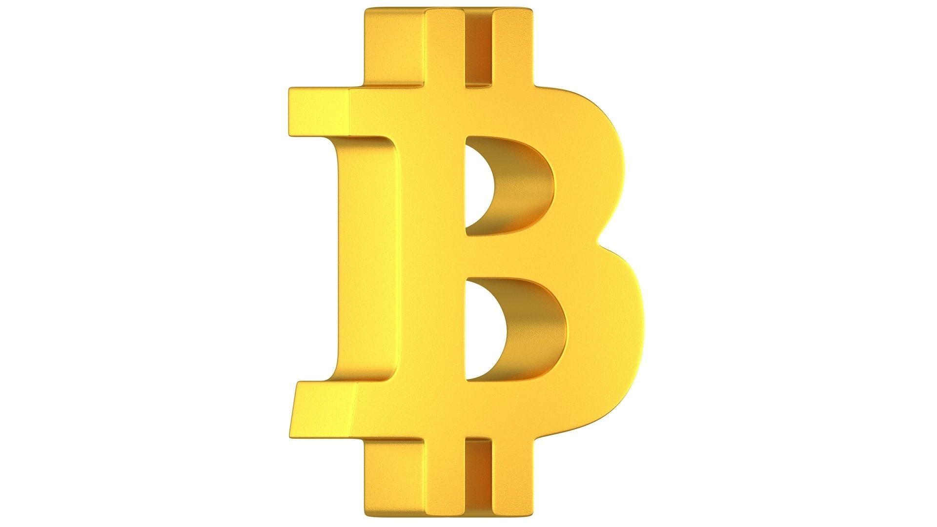 Bitcoin Symbol 01 3D model_5