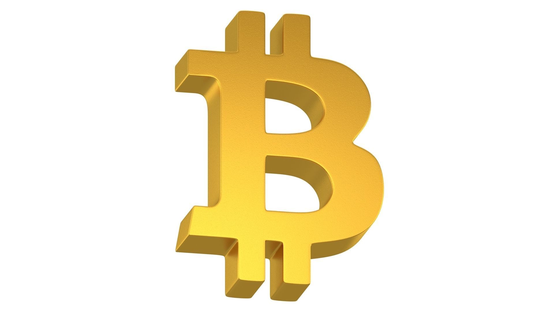 Bitcoin Symbol 01 3D model_1
