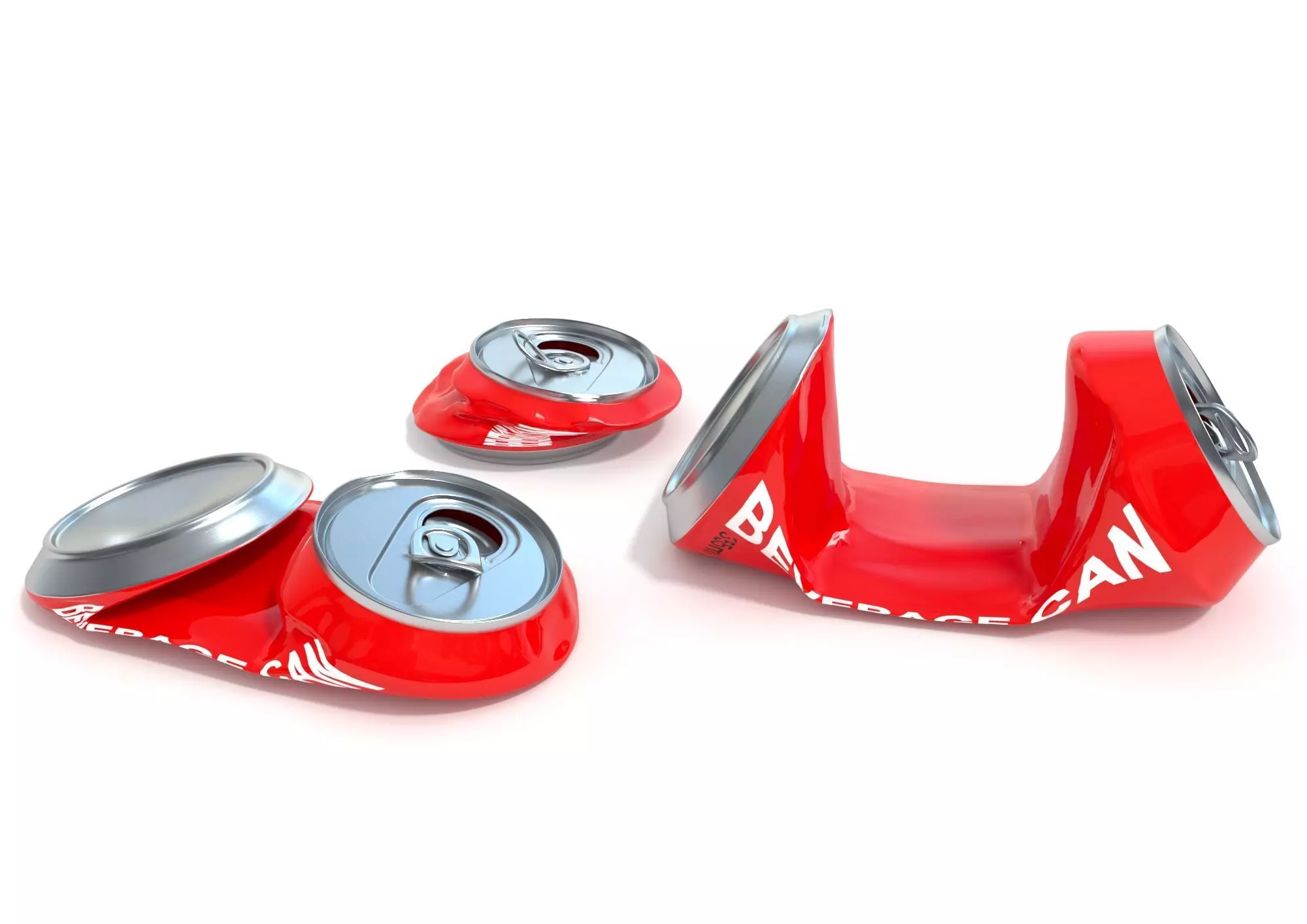 Crumpled Beverage Can 3D model