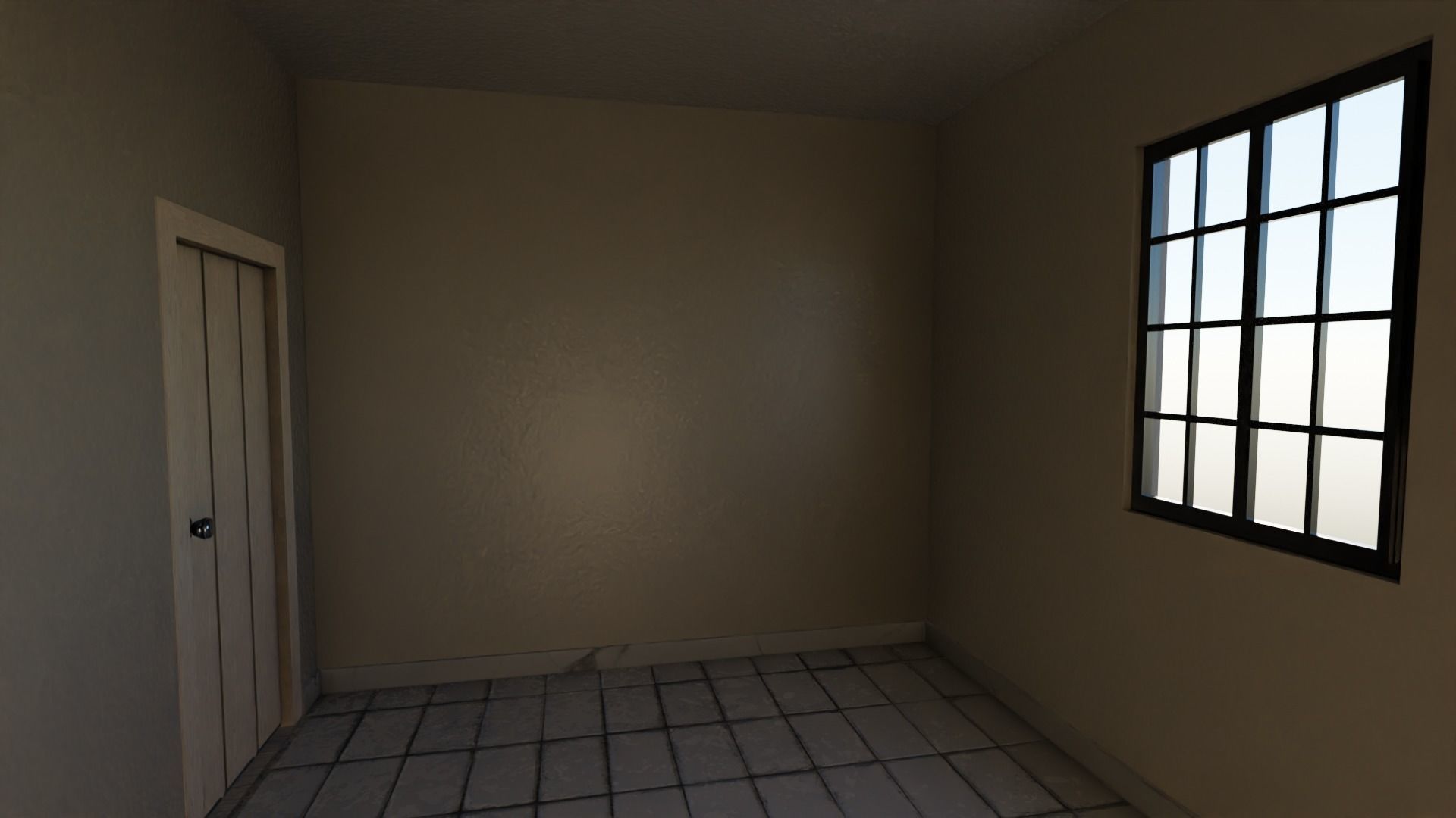 Enterable house with interior Low-poly 3D model_13