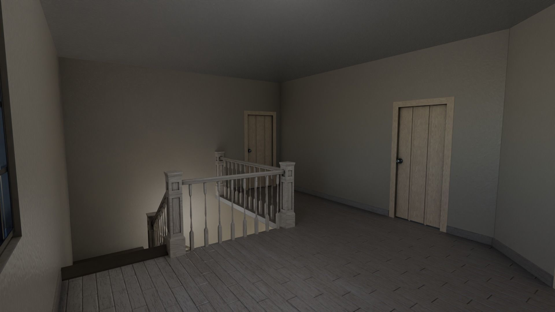 Enterable house with interior Low-poly 3D model_11