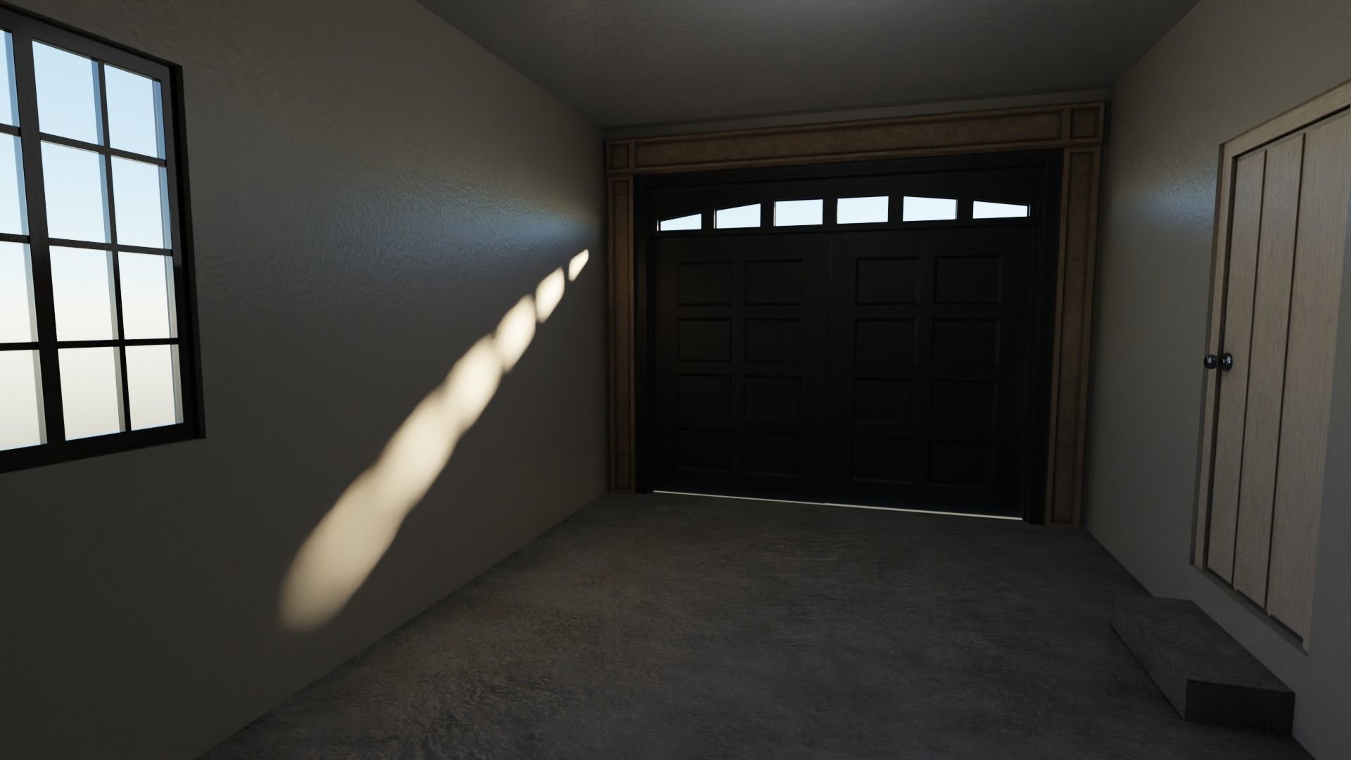 Enterable house with interior Low-poly 3D model_10