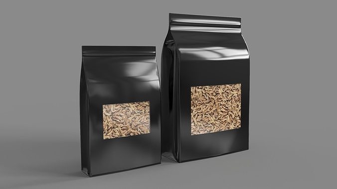 Food Bags 3D model 3
