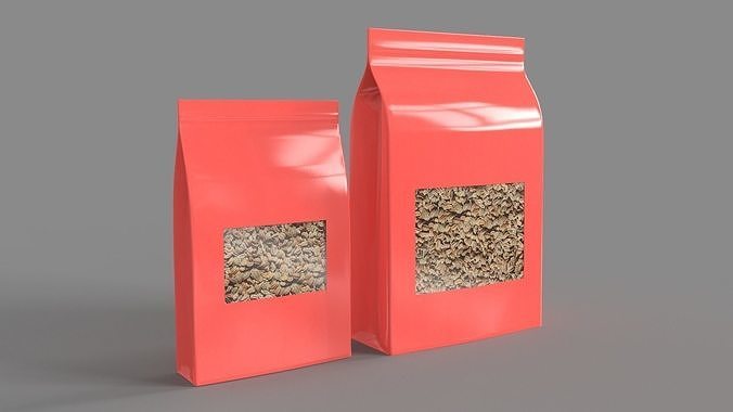 Food Bags 3D model 2