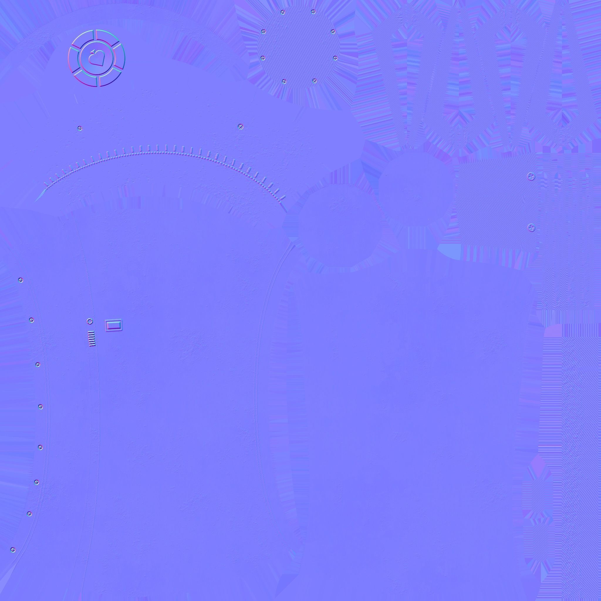 Mega Buster Black - Hand Cannon - SciFi Weapon Low-poly 3D model_16