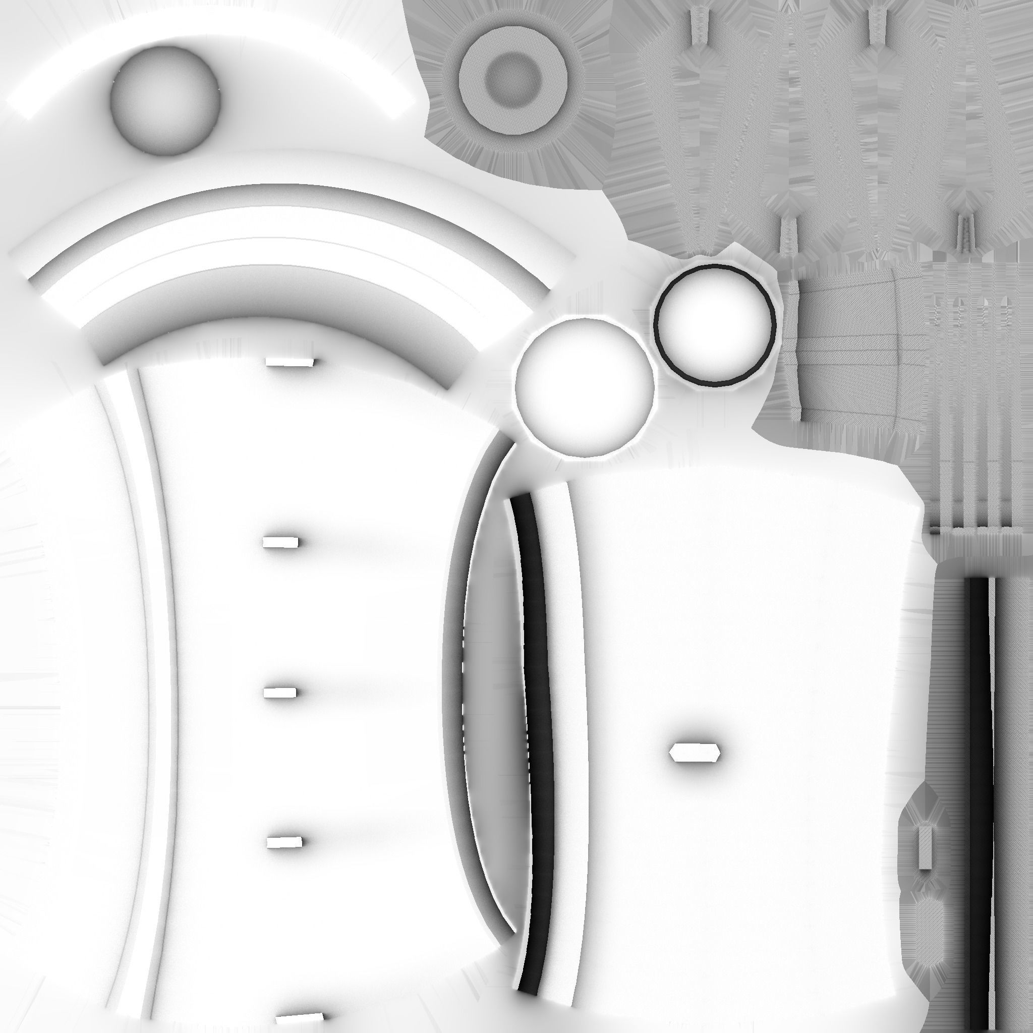 Mega Buster Black - Hand Cannon - SciFi Weapon Low-poly 3D model_13