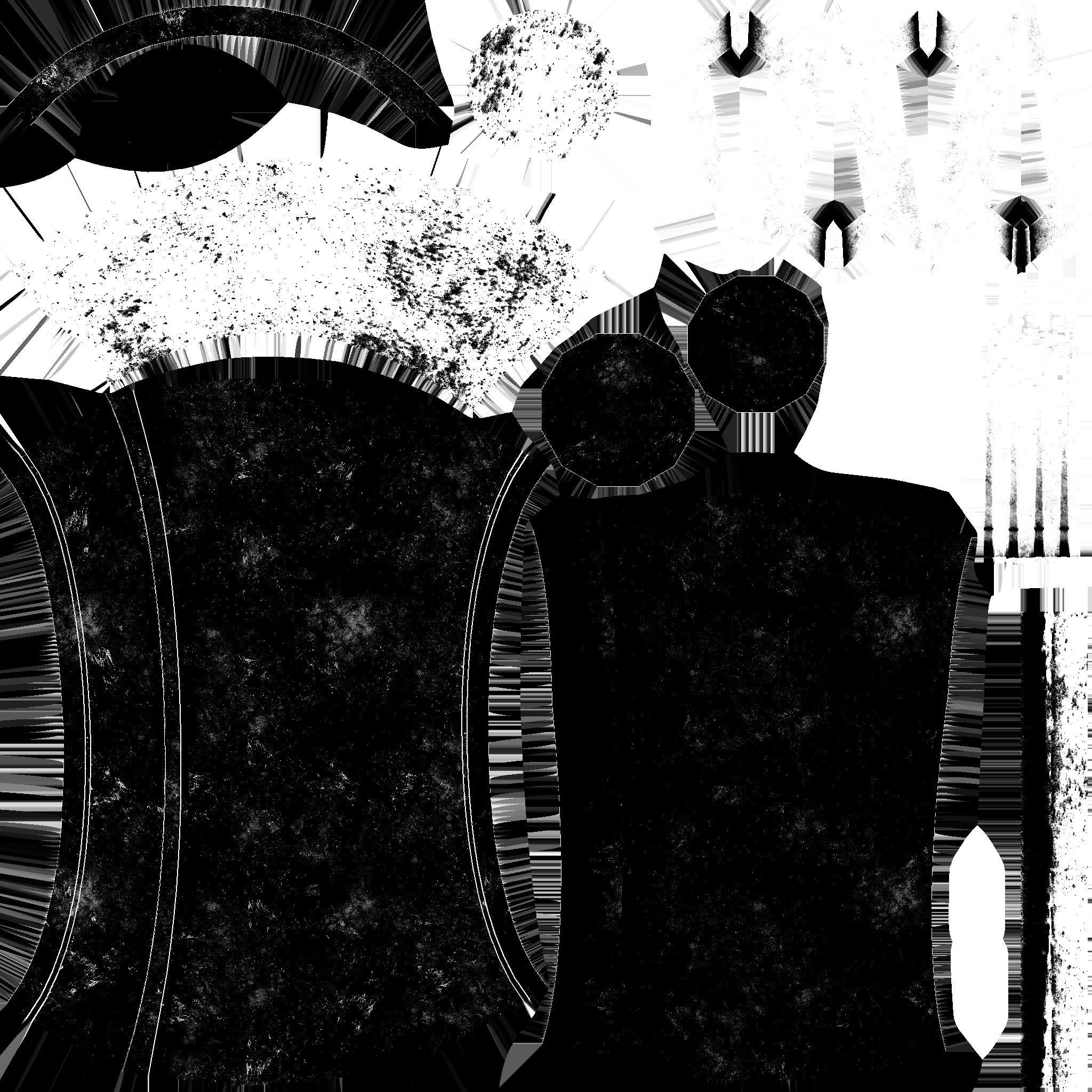 Mega Buster Black - Hand Cannon - SciFi Weapon Low-poly 3D model_15