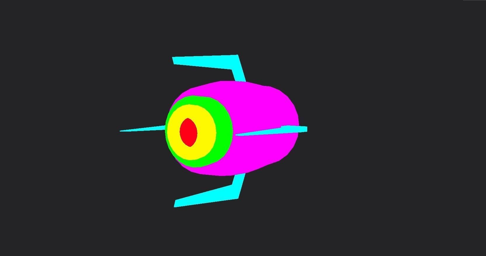 Mega Buster Black - Hand Cannon - SciFi Weapon Low-poly 3D model_8