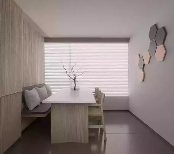 Clean modern living room