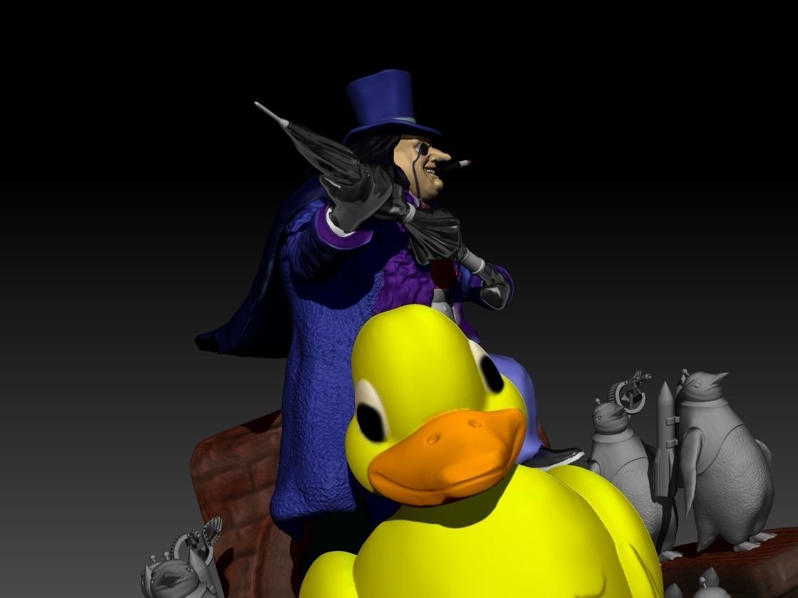 the penguin batman enemy 3D print model_9