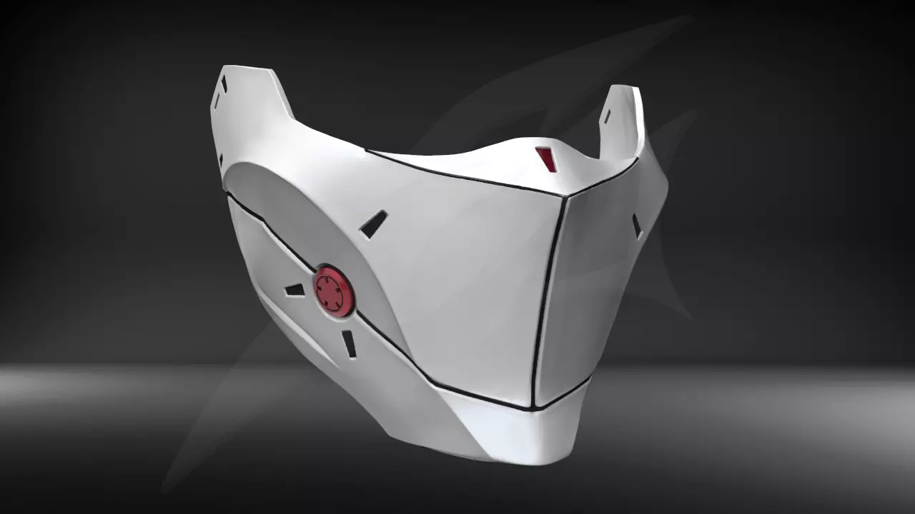 Cyborg Mask STL for 3D print model_0