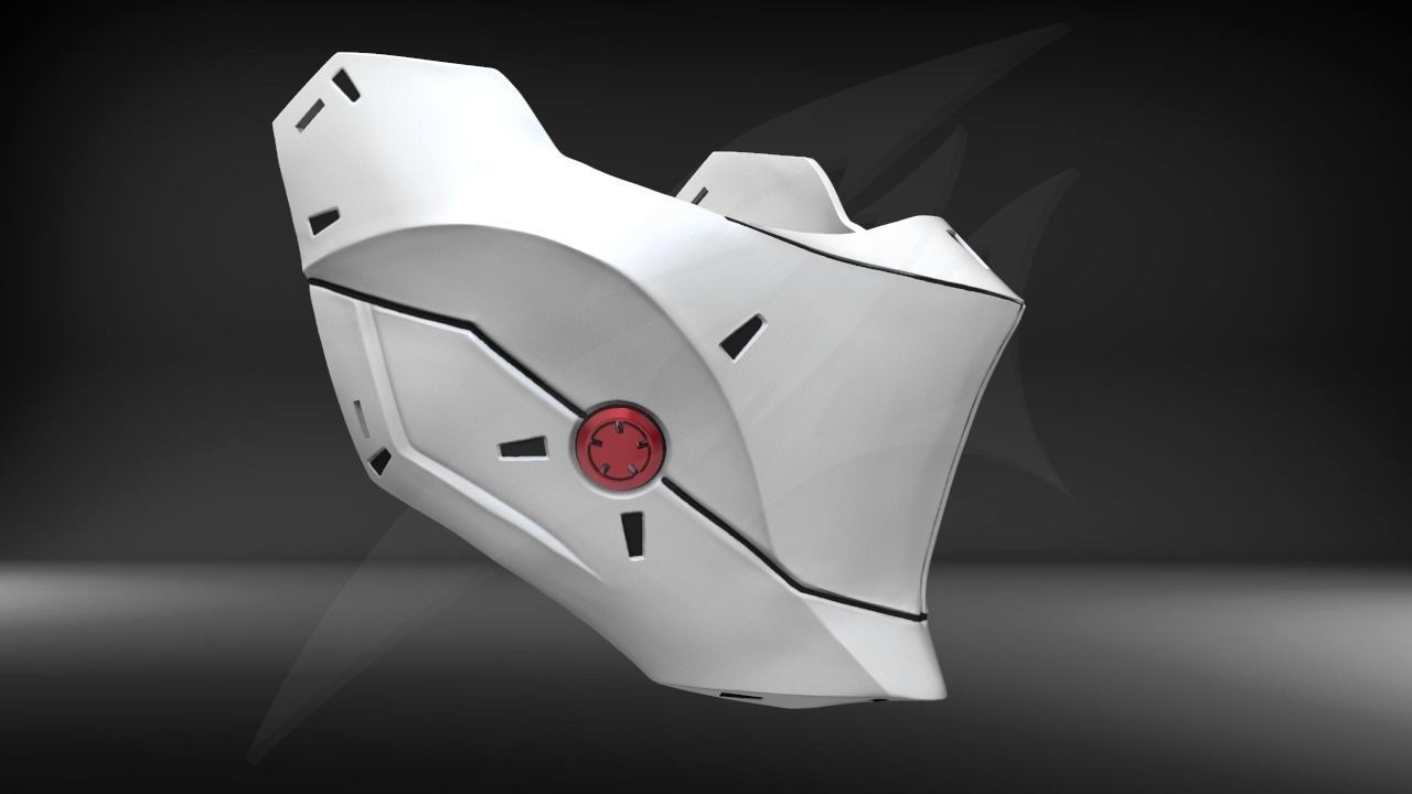 Cyborg Mask STL for 3D print model_1