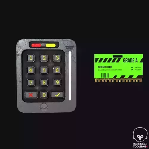 Scifi Keypad and Key