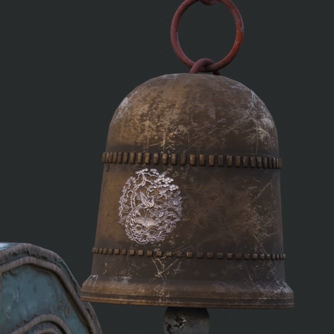 China Old wooden Bridge 3D model_3