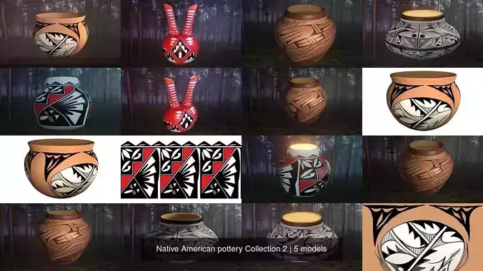 Native American pottery Collection 2 