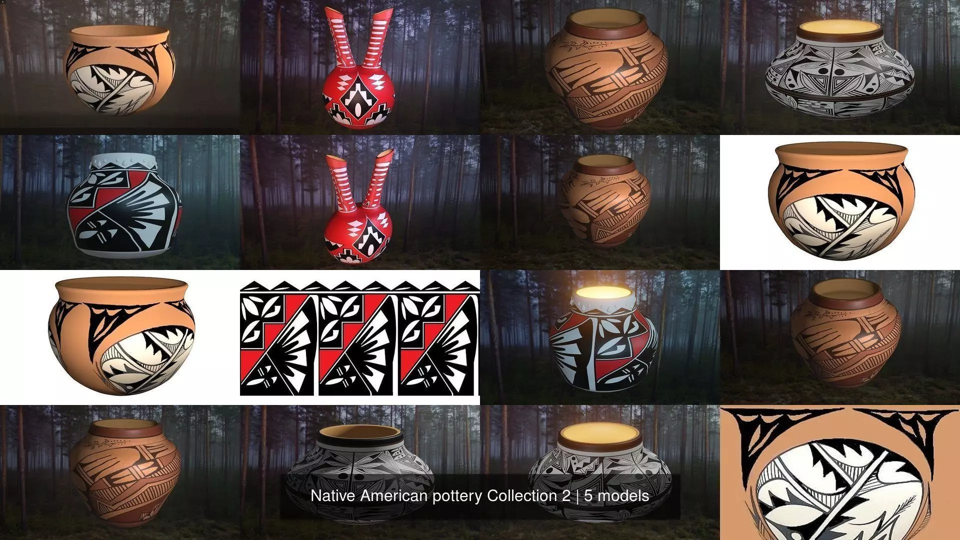 Native American pottery Collection 2 _0