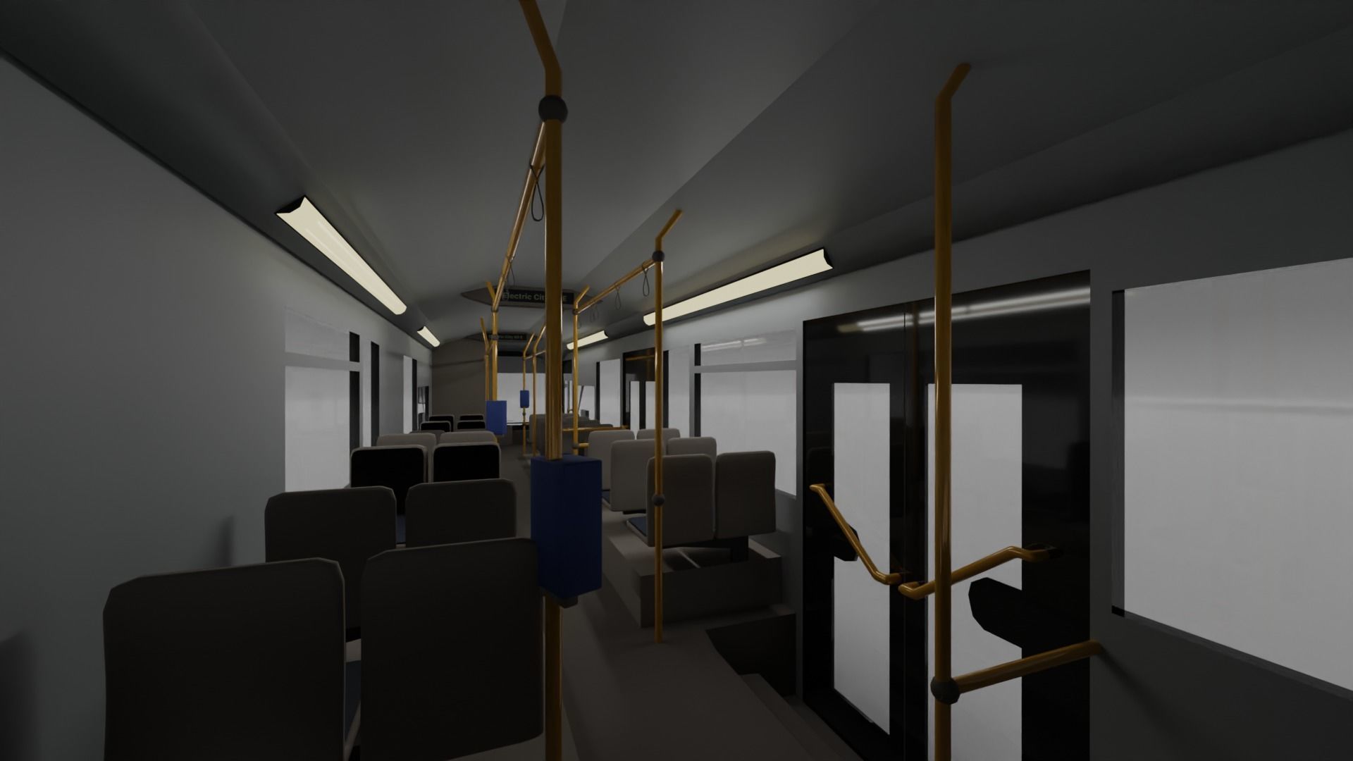European electric City Bus - License free 3D model_6