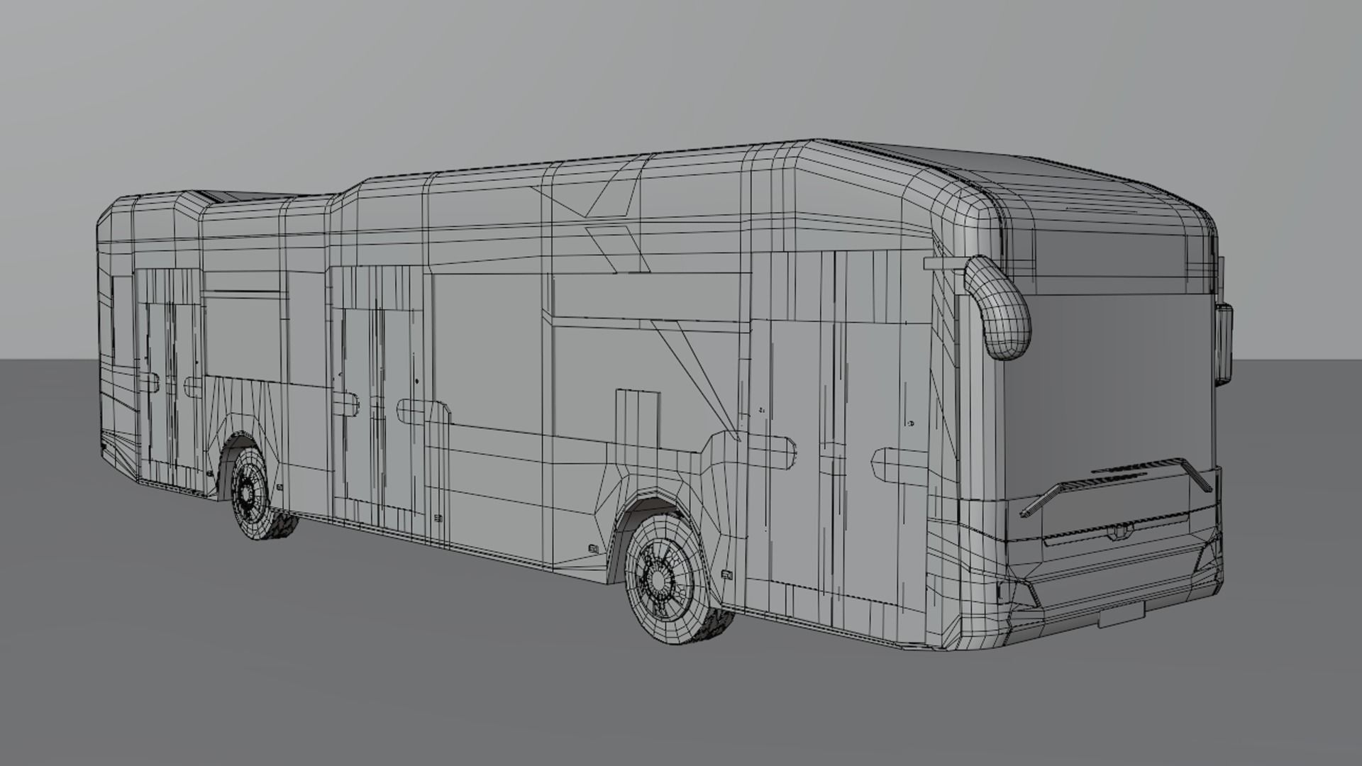 European electric City Bus - License free 3D model_9