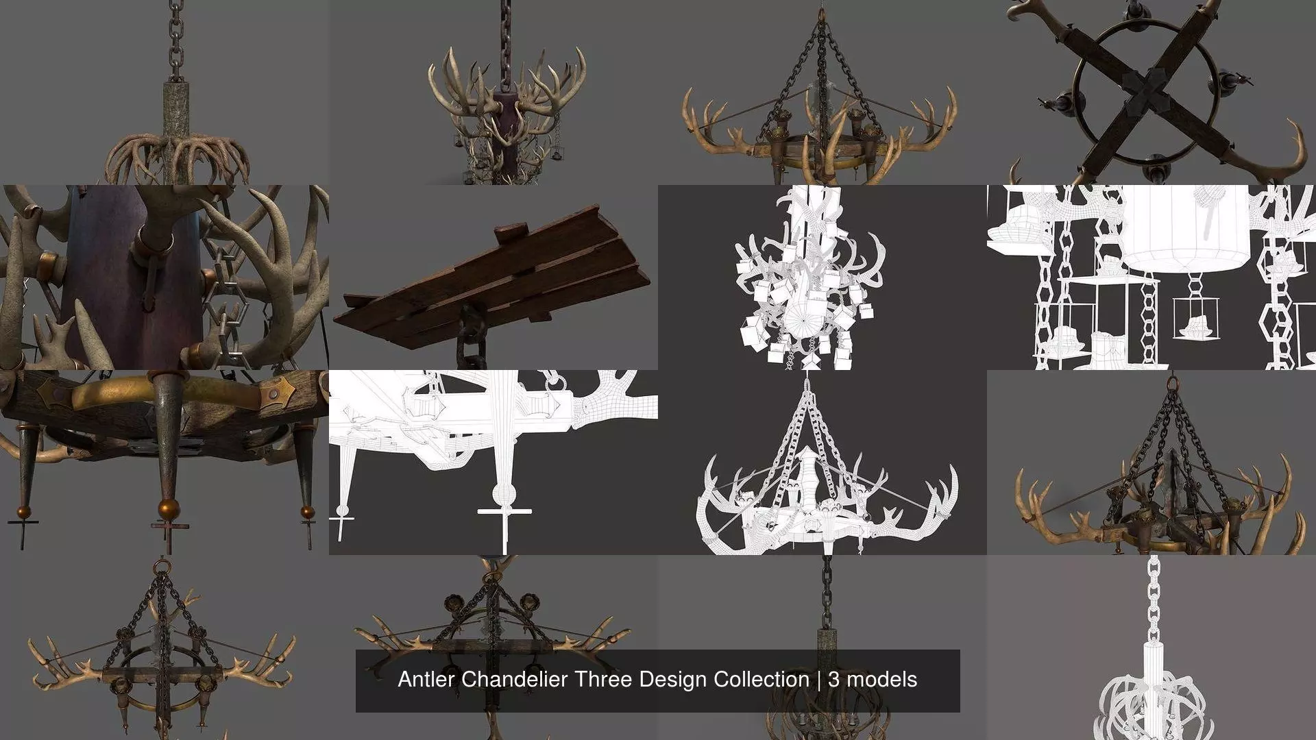 Antler Chandelier Three Design Collection _4