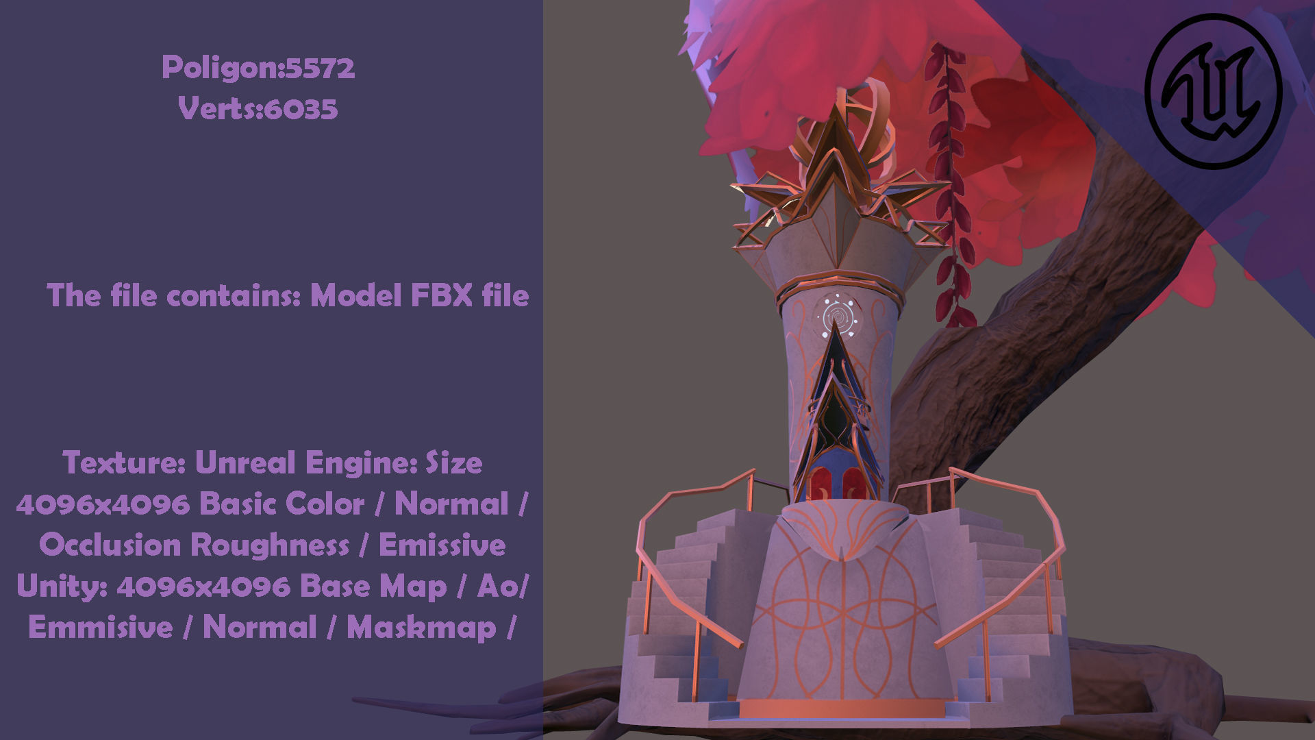 Fantastic 3d Model Town Packed  Low-poly 3D model_2