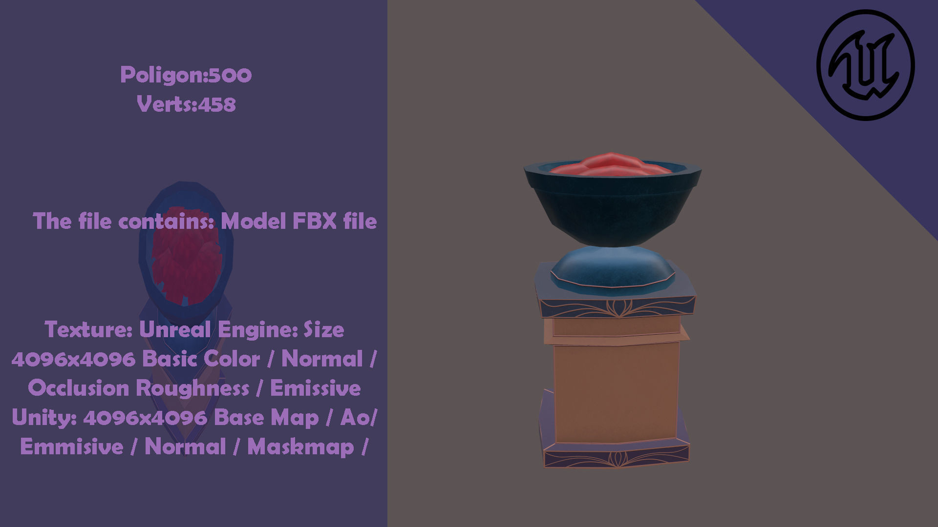 Fantastic 3d Model Town Packed  Low-poly 3D model_10