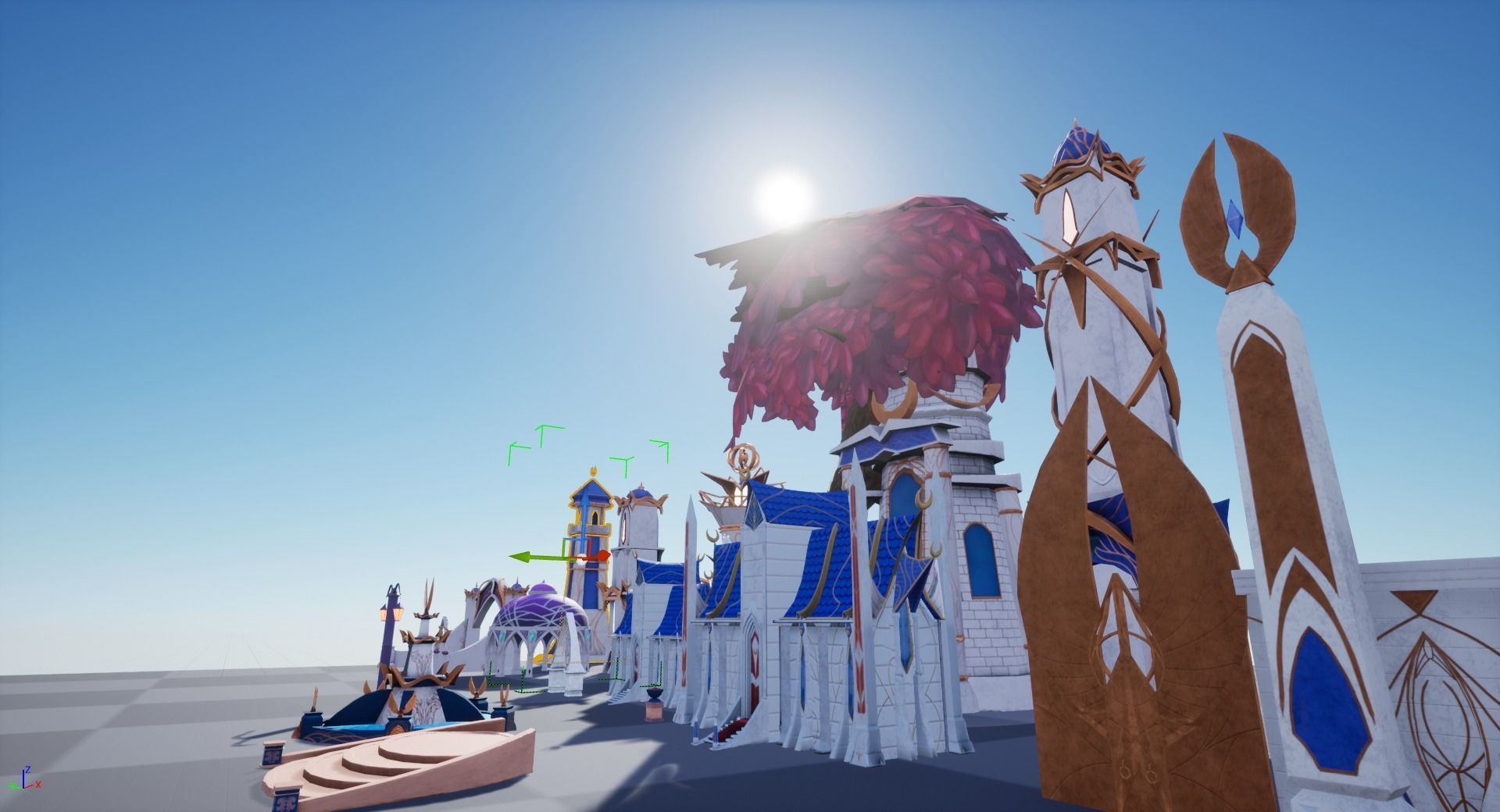 Fantastic 3d Model Town Packed  Low-poly 3D model_19